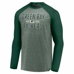 Flash Sale โ๏ธ NFL ๐ Shirts Fanatics Green Bay Packers Icon Marble Long Sleeve ๐ Shirt ๐