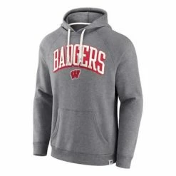 Best Pirce 💯 College Hoodies & Sweatshirts Fanatics Wisconsin Badgers POH Hoodie 😉