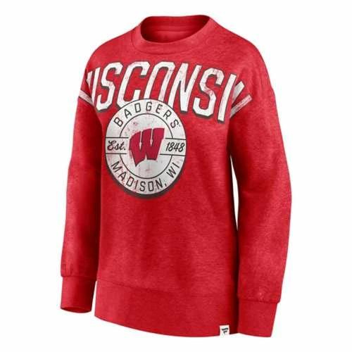 Deals ❤️ College Hoodies & Sweatshirts Fanatics 👩 Women's Wisconsin Badgers Oversize Crewneck Sweatshirt 👏 3 Deals ❤️ College Hoodies & Sweatshirts Fanatics 👩 Women's Wisconsin Badgers Oversize Crewneck Sweatshirt 👏