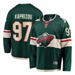 Best Sale 🔔 NHL Jerseys Fanatics Minnesota Wild Kirill Kaprizov #97 Breakaway Jersey 👏