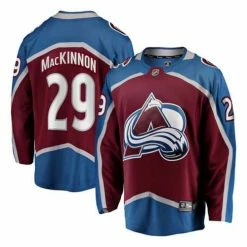 Cheap ๐ฅฐ NHL Jerseys Fanatics Colorado Avalanche Nathan MacKinnon #29 Breakaway Jersey ๐ฅ