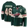 Hot Sale ⭐ NHL Jerseys Fanatics Minnesota Wild Jared Spurgeon #46 Breakaway Jersey 😀