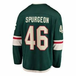 Hot Sale ⭐ NHL Jerseys Fanatics Minnesota Wild Jared Spurgeon #46 Breakaway Jersey 😀 -Fanatics Sales unnamed file 239