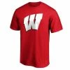 Cheapest 🤩 College 👚 Shirts Fanatics Wisconsin Badgers Logo T-Shirt 👍