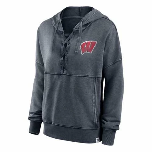 Hot Sale ❤️ College Hoodies & Sweatshirts Fanatics 👩 Women's Wisconsin Badgers Terry Lace Hoodie ⭐ 3 Hot Sale ❤️ College Hoodies & Sweatshirts Fanatics 👩 Women's Wisconsin Badgers Terry Lace Hoodie ⭐