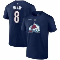 Top 10 😉 NHL 👕 Shirts Fanatics Colorado Avalanche Cale Makar #8 Stanley Cup Champions Name & Number T-Shirt ✨