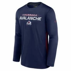 Outlet 👏 NHL 👕 Shirts Fanatics Colorado Avalanche Prime Rink Long Sleeve 👕 Shirt 😀