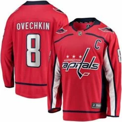 New ๐ NHL Jerseys Fanatics Washington Capitals Alex Ovechkin #8 Breakaway Jersey ๐งจ