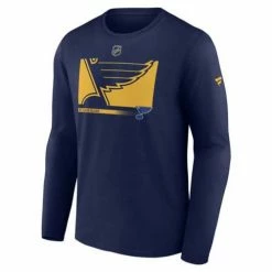 Best Pirce 💯 NHL 👚 Shirts Fanatics St. Louis Blues Team Logo Long Sleeve 👚 Shirt 🔥