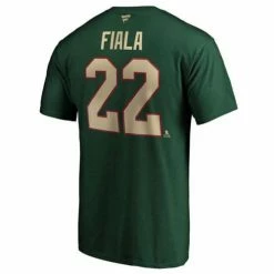 Outlet 🛒 NHL 👕 Shirts Fanatics Minnesota Wild Kevin Fiala #22 Name & Number T-Shirt 🎁
