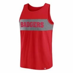 Best reviews of ๐งจ College Tanks Fanatics Wisconsin Badgers Iconic Tank โญ