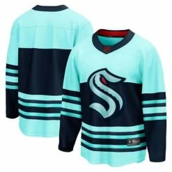 Hot Sale โ๏ธ NHL Jerseys Fanatics Seattle Kraken 2022 Reverse Retro Jersey ๐ฅ
