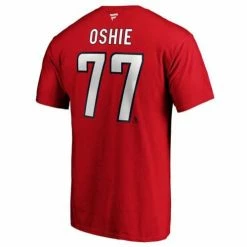 Outlet 👍 NHL 👚 Shirts Fanatics Chicago Blackhawks TJ Oshie #77 Name & Number T-Shirt 😉