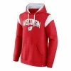 Budget ⭐ College Hoodies & Sweatshirts Fanatics Wisconsin Badgers Iconic Colorblock Hoodie ⌛