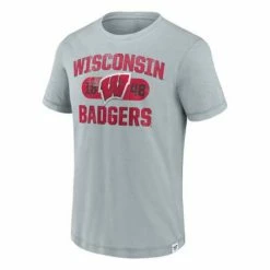 Brand new 🎉 College 👕 Shirts Fanatics Wisconsin Badgers Elevated T-Shirt 🥰
